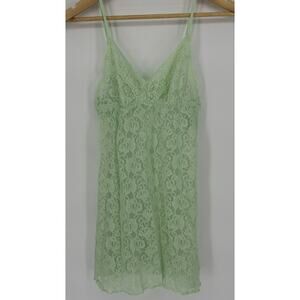 Secret Treasures Lace Cami Top L Mint Green Soft Girl